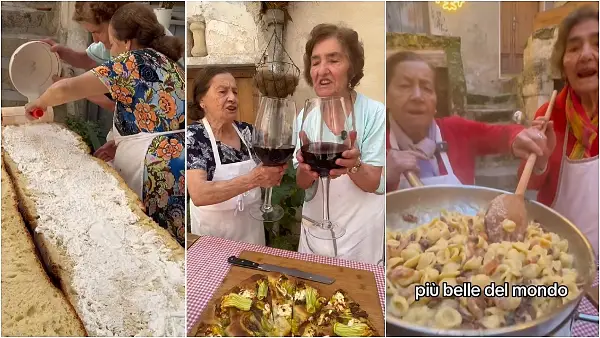 Италијански баби станаа хит на Инстаграм: Заедно имаат 45 внуци и ги знаат сите тајни на традиционалната кујна (ВИДЕО)