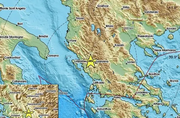 Земјотрес со јачина од 5,3 степени ја погоди Грција