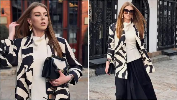 Стил на неделата – Даниела Ѓуровска издоминира со црно-кремаст аутфит, а еден детаљ ќе ве воодушеви