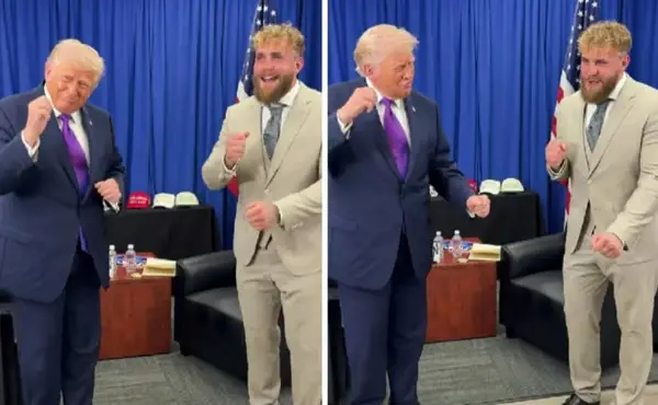 Јутјуберот Џејк Пол се пофали како танцува со Трамп, сите ја коментираат височината на претседателот (ВИДЕО)