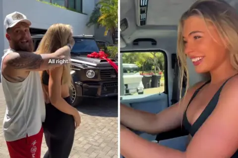 Џејк Пол ја почести свршеницата со луксузен автомобил, погледнете ја нејзината реакција (ВИДЕО)