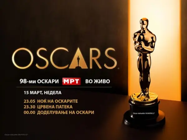 МТВ ќе врши пренос од Оскарите во недела