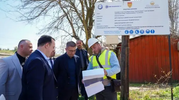 Мицкоски и Николоски во Кочани: Запонуваат три нови инфраструктурни проекти