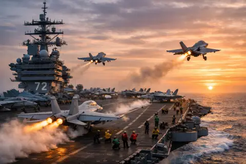 Повеќе од 30 часа траел пожарот на американскиот носач на авиони „Џералд Р. Форд“