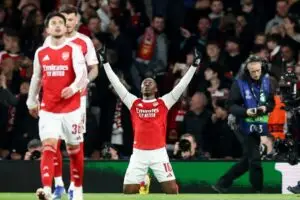 ВИДЕО | Арсенал слави на „Емирати“: Фантастичен гол на Езе против Баер Леверкузен