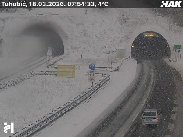 Хрватска покриена со снег – кај нас бела покривка во Крушево и Попова Шапка