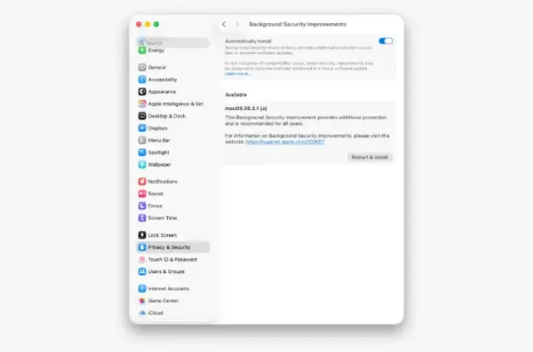 Apple ја пушти првата „Background Security Improvements” надградба