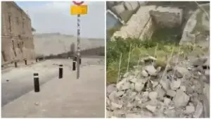 ВИДЕО: Силна експлозија во Ерусалим, дел од иранска ракета падна врз Стариот град