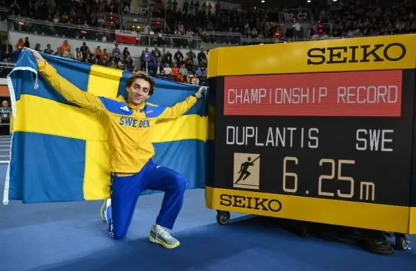Четврто злато за Дуплантис со нов рекорд на СП