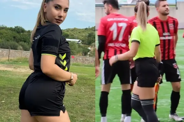 Видео- Фото: Провокативната фудбалска судијка Елиф доби суспензија, но сега заработува со секси фотки“!
