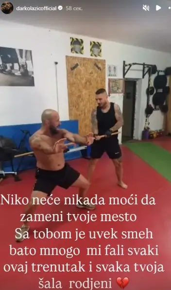 ФОТО: Дарко Лазиќ скршен од болкa – „Ми фали секој миг, никој нема да те замени”