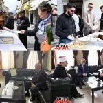 И годинава муфтиството на ИВЗ во Битола со баклава во Старата Чаршија ги почести битолчани за Рамазан Бајрам (фото)