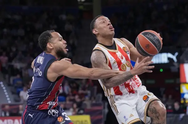 Црвена ѕвезда по продолжение ја совлада Басконија во последниот натпревар од 33. коло на Евролигата