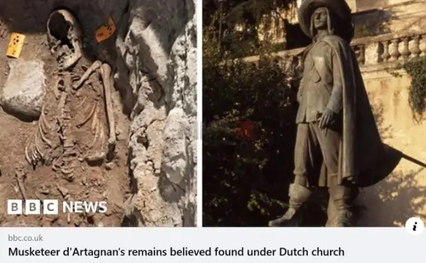 Останките од мускетарот Д'Артањан откриени под холандска црква, според нови наоди и претпоставки
