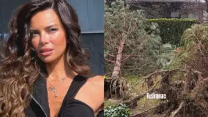 ФОТО+ВИДЕО | Дворот на Николина Пишек уништен поради невремето во Загреб: Водителката ги предупреди граѓаните…