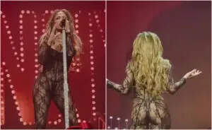 ВИДЕО | Џенифер Лопез повторно провоцира во смелa моднa комбинациja – танцуваше во тесен проѕирен комбинезон