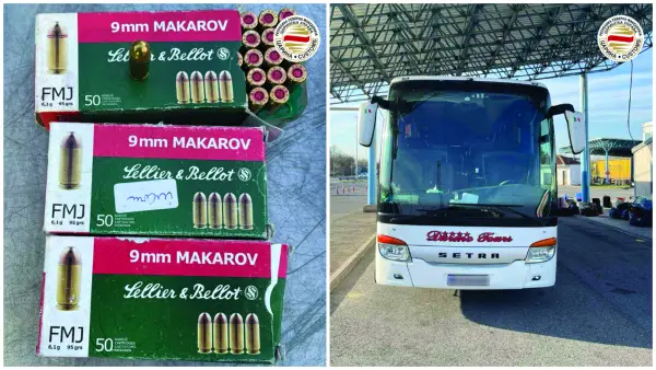 Царина: Oткриени 580 парчиња куршуми во автобус, двајца осомничени лишени од слобода