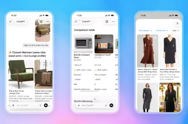 ChatGPT влегува подлабоко во купувањето: OpenAI најавува попаметни препораки, споредби и визуелен приказ на производи