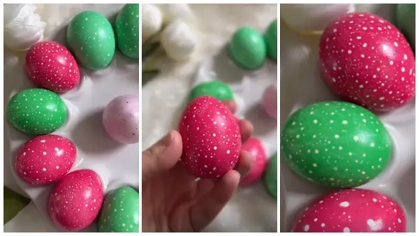 Без вештачки бои и дополнително цртање: Трик со кој ќе направите велигденски јајца со точки