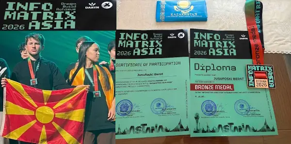 Кичево има својот гениј, младиот Берат Јусуфоски меѓу најдобрите во светот, освои високо место во Казахстан со неговиот проект „Kinetic Thought“