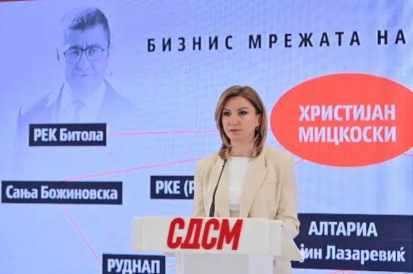Кузеска: Фирма на Дака од црната листа на САД во мрежата на Мицкоски-потонаа сите лаги на Николовски