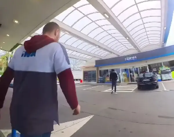 (Видео) Бразилец воодушевен од љубезноста на хрватски работник на бензинска пумпа