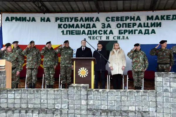 Фото: Одбележан Денот на првата пешадиска бригада