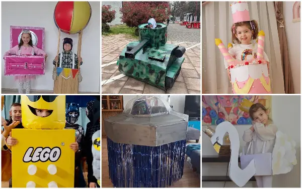 Рачно изработен тенк, торта, вселенско летало, кутија за накит – Кои беа најинтересните маски на првоаприлското „онлајн дефиле“ на Женски магазин? (галерија)