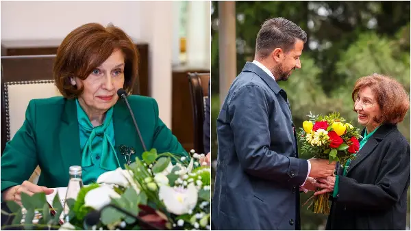 Жад-зелена дипломатија: Силјановска Давкова со модна порака на средбата со Милатовиќ