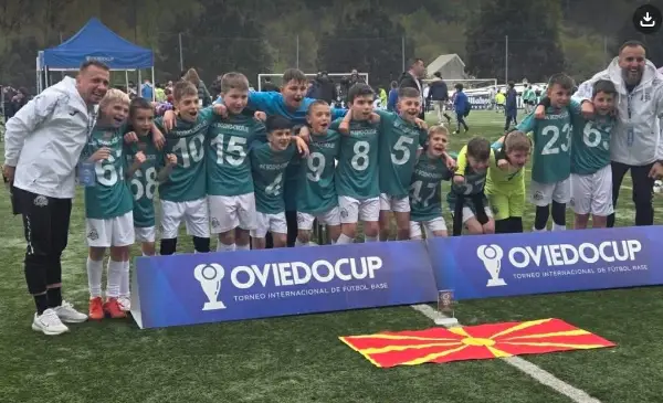 Младите фудбалери на ФК Водно го освоија „Овиедо куп“ во Шпанија