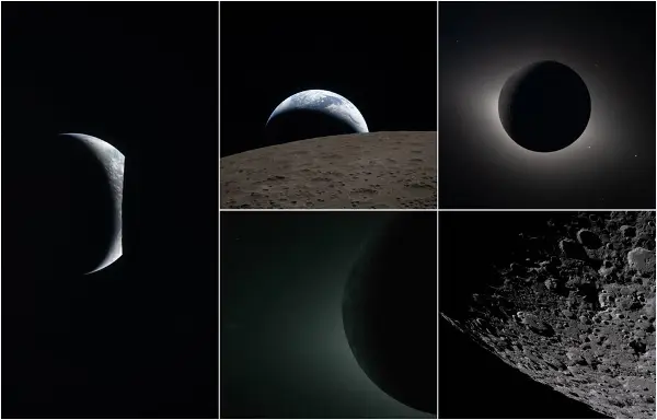 НАСА ги објави првите фотографии од прелетот покрај Месечината