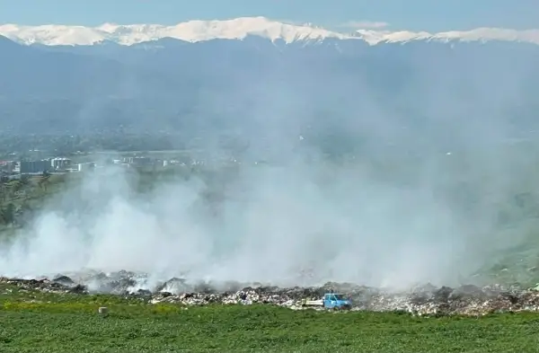 ФОТО: Со денови чади депонијата во Арачиново – жителите се жалат дека се гушат