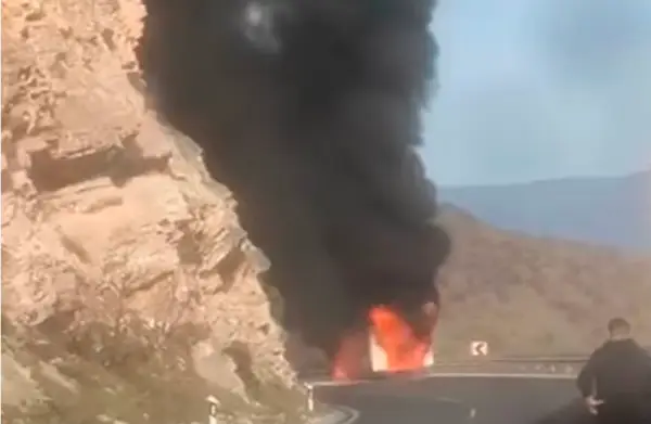 Камион се запали на Плетвар