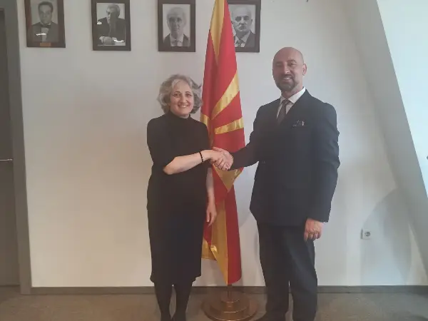 Средба на јавниот обвинител Савески со холандската амбасадорка Џанел