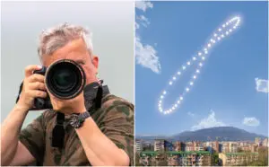 ФОТО | Боби Кузманоски цела година го фотографирал Сонцето и создаде фасцинантна сончева аналема над Скопје