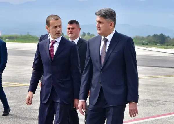 Првиот човек на УЕФА Александар Чеферин во посета на ФФМ