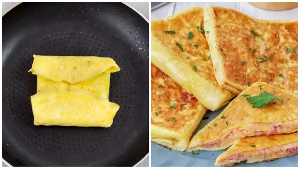 Ролнички од јајца со шунка и сирење – брз и вкусен појадок со само 3 состојки
