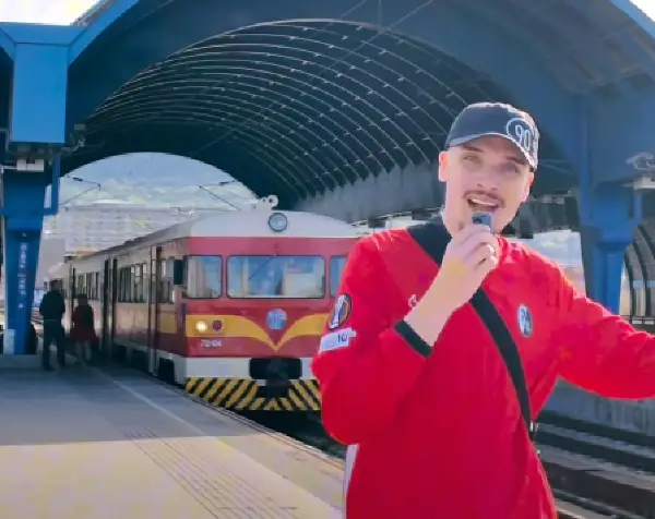 (Видео) Фин Германец разочаран од возот до Драчево: „Никогаш повеќе“