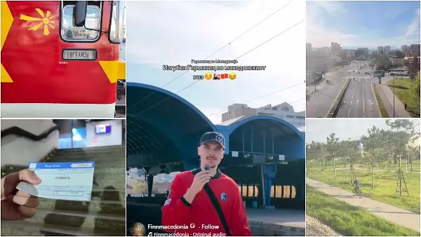 „Очекував 10 минути, патував 40, со велосипед побрзо се стигнува“: Германецот Фин за патувањето со воз од Железничка до Драчево (ВИДЕО)