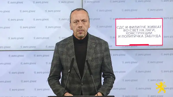 Петрушевски: СДС и Филипче живеат во свет на лаги, конструкции и политичка заблуда