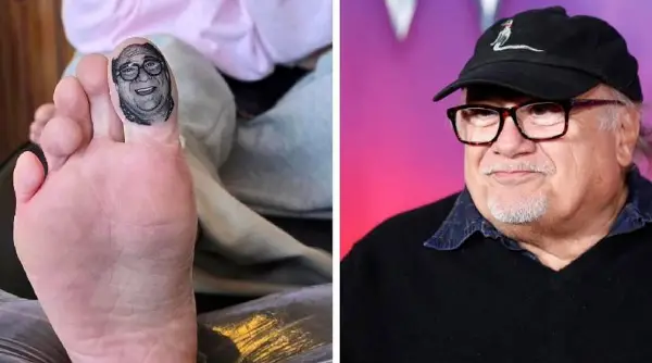 Си го истетовирала Дени Де Вито на ножниот палец, коментарите се хит (ФОТО)