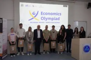 Најдобрите ученици се натпреваруваат на Националната олимпијада по економија во Северна Македонија