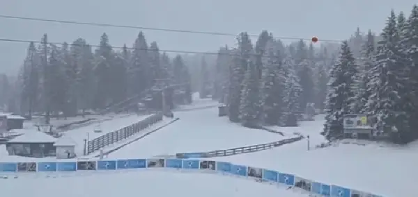 (Видео) Снег и минусни температури повторно во Србија