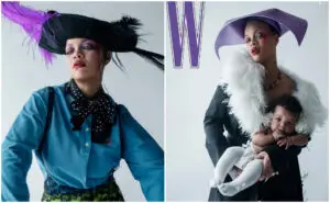 ФОТО | Ријана за првпат позираше со ќеркичката за насловна страница – малата Роки носеше пелена од „Диор“