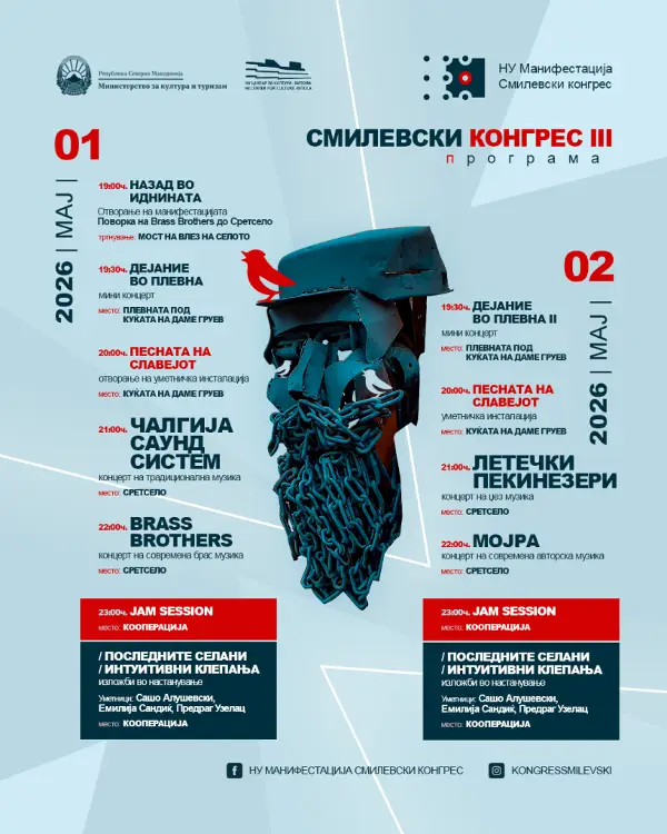 Манифестацијата „Смилевски конгрес 2026“ на први и втори мај