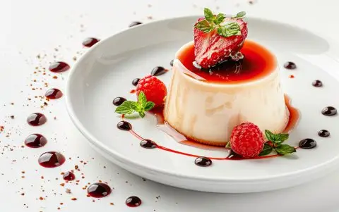 Панакота со јагоди