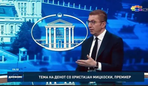 Мицкоски: На следните избори останува техничката влада, предложеното законско решение е за техничката влада за изборите потоа, стравот на Филипче е дека и тие избори ќе ги изгубат