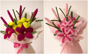 Креативно студио со „Спаркл систерс“: Најголемиот букет што го изработивме имаше 15 цвета од кадифена жица