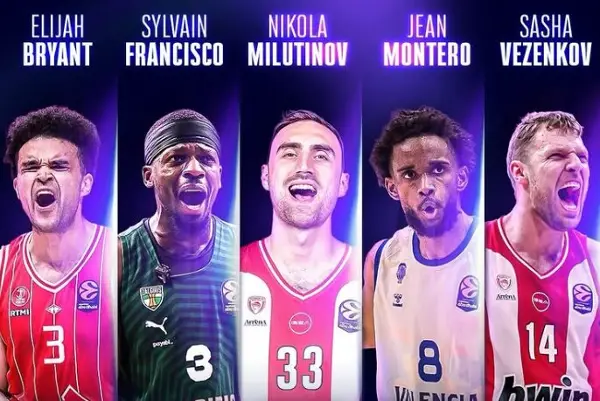 Двајца од Олимпијакос во најдобрата петорка во Евролигата