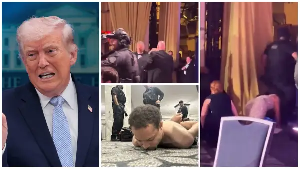 „Никој не ми кажа дека ова е опасна професија“ – Видео од евакуацијата на Трамп кој лази по земја по пукањето